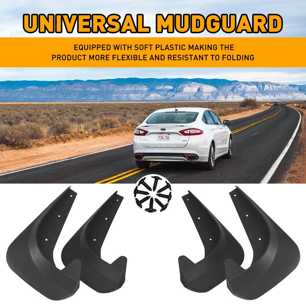 4x Car Accessories Universal Front Rear Mud Flap Flaps Splash Guard Mudguards US