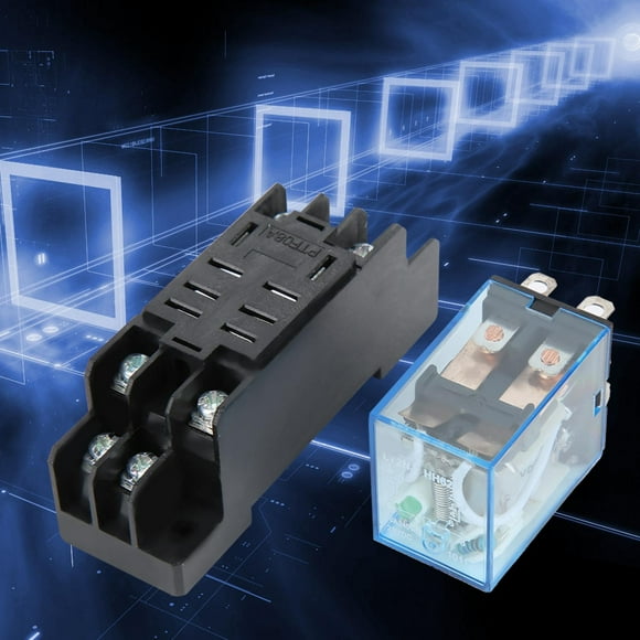 Power Relay, DC Coil Base 8 Pin 10 Sets Electrical Equipment, Electrical Equipment Supplies Durable For DIN Rail System Truck Outdoor Boat