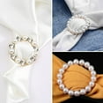 thumbnail image 6 of Gold Round Pearl Metal Japanese Button For Womens T-Shirt Knot Buckle Belt Adjustment Buckle Scarf Buckle Fashion Clothing Accessory 1-Piece 0.03 Lb, 6 of 8