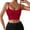 Brick Red, variant on Tank Top For Women Summer Solid Color Spring Sexy Crop Strap Inner Camisole Vest T Shirts Holiday Wear,Pink,XS