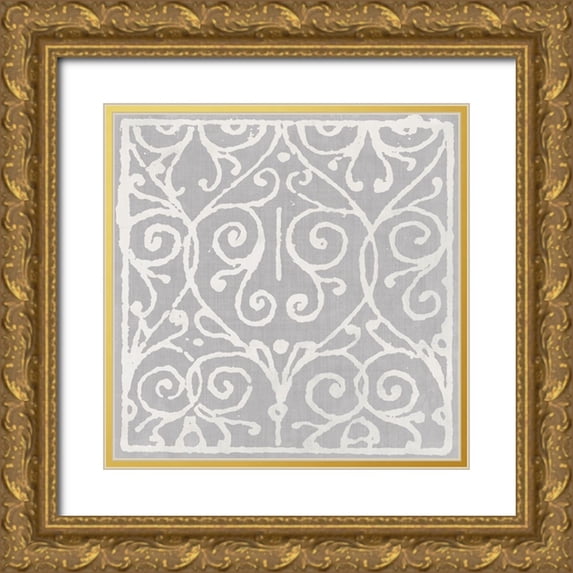 Sommers, Mindy 12x12 Gold Ornate Wood Framed with Double Matting Museum Art Print Titled - Slate Tryst