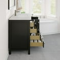 thumbnail image 6 of Eviva London 48" Transitional Espresso Bathroom Vanity with White Carrara Quartz Countertop, 6 of 8