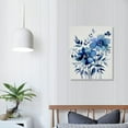 thumbnail image 3 of Nawypu  Blue flower Canvas Wall Art  Floral Wall Decor | HD Printed &amp; Wooden framed wall art | Modern Wall Decor for Bedroom, Living Room, Office, Kids Room | Made in USA, 3 of 4