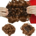 thumbnail image 5 of SEGO Clip in Messy Bun Hair Piece Wavy Scrunchie Hair Extension Fake Hair Donut Ponytail Comb Stretch Hair Extension for Women Clearance, 5 of 10
