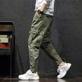thumbnail image 2 of Wyzesi Plus Size Pants for Men Fall Colors Jogging In Spring and Summer Relaxing and Relaxing Beach Vacation Nine Point Sweatpants Christmas Casual Pants Costumes, 2 of 7