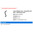 thumbnail image 2 of Lower Radiator Hose - Compatible with 2007 - 2009 Nissan 350Z 2008, 2 of 2