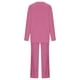thumbnail image 5 of Puntoco Conjuntos de dos piezas para mujer, camisetas de manga larga de color sólido con pantalones de cintura alta, conjuntos de pijama holgados y cálidos Puntoco Puntoco-210, 5 of 7