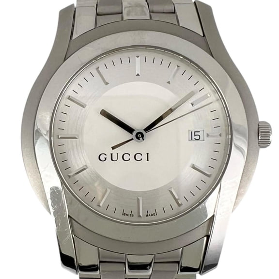 Pre-Owned Gucci G-Class 5500XL Men's Stainless Steel Quartz Watch with Analog Display... (Fair)