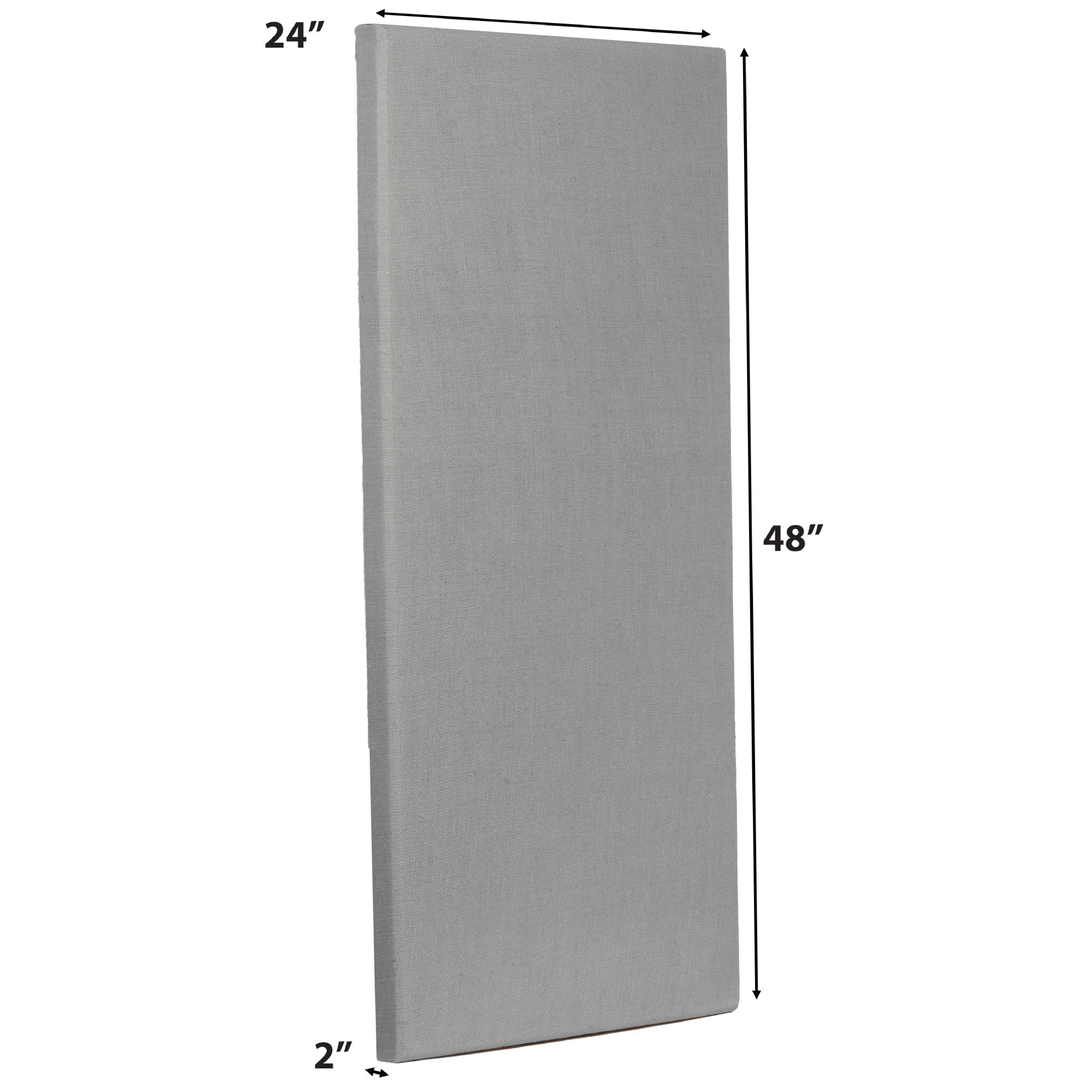 ATS Acoustics Sound Absorbing Acoustic Panel 24" x 48" x 2" Beveled Edge (Ivory)