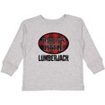 thumbnail image 3 of Inktastic Daddy Little Lumberjack Plaid Boys Long Sleeve Toddler T-Shirt, 3 of 5