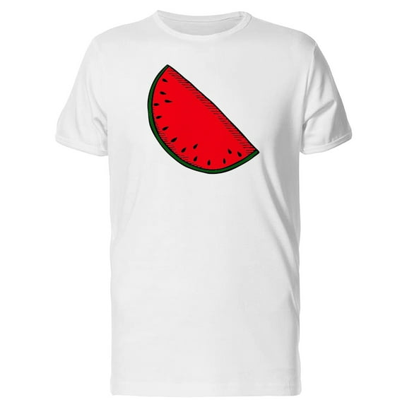 Watermelon Slice Drawing T-Shirt Men -Image by Shutterstock, Male Small