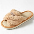 thumbnail image 5 of Agkizg Womens Fuzzy Slippers, House Slippers, Multi Size Fuzzy Lined House Slippers Warm Plushes Comfortable Casual Indoor Winter Slippers, 5 of 6