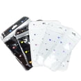 thumbnail image 2 of 50pcs Black White Laser Heart Zipper Bags Jewelry Pouch For Bead Product Small Business Entrepreneurship Packing Material Supply WT 7X11cm, 2 of 6