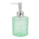 thumbnail image 1 of Dispensador de jabón con patrón de ondas de agua, tono verde y plateado, 1 pieza, 1 of 6