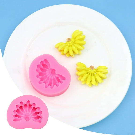 DIY Silicone Mould 3D Banana Shaped Fondants Cake Baking Tool for Creating Chocolate Candy and Handmade Soaps