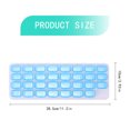 thumbnail image 4 of MasteelfCA 2Pcs 31 Compartments Monthly Pill Organizer Pill Case Medicine Box Container, 4 of 7