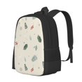 thumbnail image 2 of DouZhe Lightweight Backpack, Travel Outdoor Hiking Bag School Bookbag Casual Daypack Retro Leaves Texture Prints Backpacks for Women Men, 2 of 7