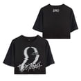 thumbnail image 2 of Peso Pluma Merch Mask T-Shirt For Women&Girls Midriff Short Sleeve Summer Fashion Vest Tee, 2 of 3