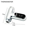 thumbnail image 2 of Instant-Read Digital Shower Thermometer with 360° Rotating LED Display for Baby Bath Safety and Kitchen Use, 2 of 7