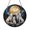 Acrylic 3.5 Inch, variant on Howling Wolves Under Moonlight Stained Glass Suncatcher – Window Decor