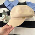 thumbnail image 5 of Sombrero de mujer con circunferencia de 56-58 cm, gorro octogonal, gorro retro, boina informal con lengua de pato y visera, gorro protector solar, 5 of 5