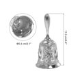 thumbnail image 2 of Hand Bell, 1pcs Dinner Bell Call Bell Vintage Carved Metal for Dinner Service Church Christmas, Silver, 2 of 5