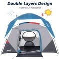 thumbnail image 3 of Camping Tent 6 Person 4 Person, Family Tent for Camping, Easy Set up Camping Tent for Hiking Backpacking Traveling Outdoor, 3 of 7