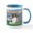 White/Blue Inside, variant on CafePress - Lilies / Papillon (F) Mug - 11 oz Ceramic Mug - Novelty Coffee Tea Cup