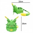 thumbnail image 3 of Gnarpy Green Alien Cat Plush Toy, Soft Short Plush Stuffed Animal, 7.9 in Tall, 3 of 4