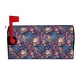 thumbnail image 2 of Lsque Skull starry sky flower Mailbox Cover Standard Size ,Magnetic Mailbox Covers Post Wraps Letter Box Cover -25.5x21 in, 2 of 9