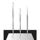 thumbnail image 1 of Juego de 3 piezas de removedor de uñas de acero inoxidable con cuchara de ranura para uñas de doble cabeza, lima de uñas para manicura, herramienta para decoración de uñas, 1 of 4