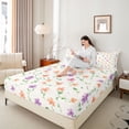 thumbnail image 4 of Castle Fairy Girls Colorful Flowers Bed Sheets,Spring Garden King Sheets, 4 of 7