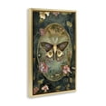 thumbnail image 3 of Stupell Industries Ornate Victorian Moth Floral Painting Gold Floater Framed Canvas Art Print Wall Art, 21 x 31, 3 of 9