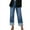 Blue, variant on MIXUE Jeans For Women Solid Color Wide Leg Baggy High Waist Boyfriends Straight Leg Stretchy Denim Pants Trendy Fall 2024 Trousers Activewear,Blue,M