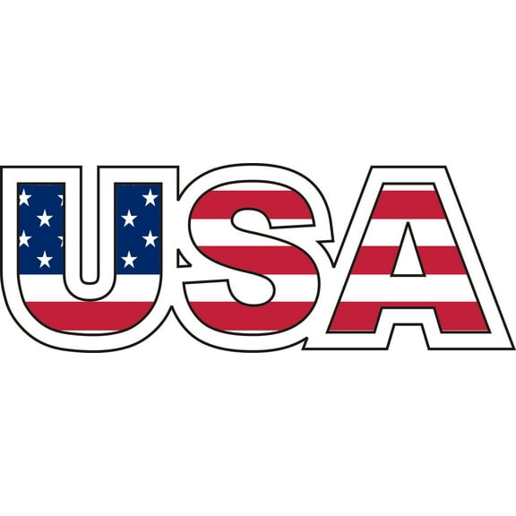 3.8 Inch USA Decal