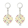 thumbnail image 2 of Naloa Vegetable Print Round Keychain Keychain Key Ring, Key Tag, Key Chain Bulk for Gift Accessories (Round), 2 of 7