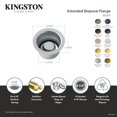 thumbnail image 3 of Kingston Brass BS2002 Extended Disposal Flange, Polished Brass, 3 of 3
