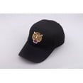 thumbnail image 2 of Gorra de béisbol lisa de algodón con bordado de tigre, 2 of 5