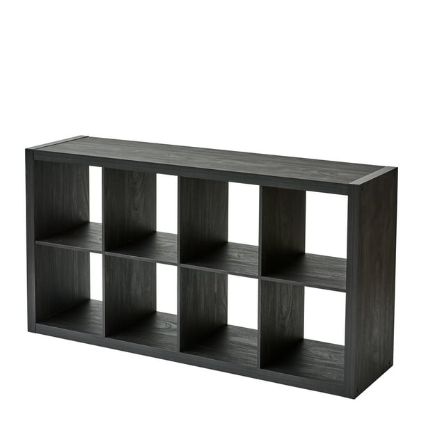 Better Homes & Gardens 8 Cube Storage Organizer, Charcoal