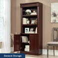 thumbnail image 3 of Sauder Palladia 3-Shelf Bookcase, Select Cherry Finish, 3 of 13