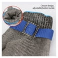 thumbnail image 6 of 1PC Level 5 HPPE Stainless Steel Gloves Cut Gloves Cut Resistant Working Gloves Metal Mesh Anti Cutting Butcher Work Gloves Apply To Wood Carving, Carpentry And Knife Working, 6 of 6