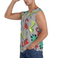 thumbnail image 3 of Picia Cute Dinosaur mens Cotton Tank Undershirts , Moisture-wicking Ribbed Tanks, Lightweight Cotton Tank Undershirts-Medium, 3 of 8