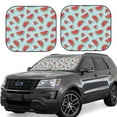 thumbnail image 6 of Kdxio Watermelon Print 2-Piece Sun Shade Front Windshield - Foldable Car Front Window Sunshades for Most Sedans SUV Truck, 6 of 6