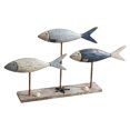 thumbnail image 3 of Escultura de pez de madera sobre pedestal. Estatua de pez. Adorno coleccionable. Regalo para escritorio. Estilo C, 3 of 9