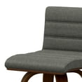 thumbnail image 6 of Simpli Home Roland Mid Century Modern 28 inch Swivel Bar Stool in Grey Linen Look Fabric, 6 of 14