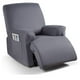thumbnail image 1 of Nvzi Funda de sofá elástica de jacquard, funda de sillón reclinable para sala de estar, fácil de instalar, lavable, protector de sofá para 1 asiento (gris), 1 of 1