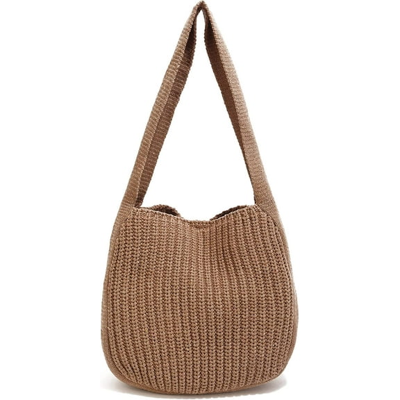 CoCopeaunts Women's Shoulder Handbags Hand crocheted Bags large Shoulder Shopping Bag tote bag aesthetic canvas tote cute tote bags