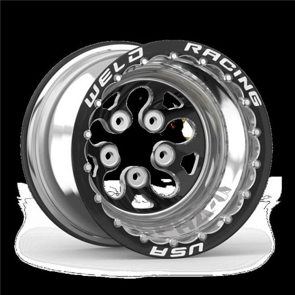 Weld Racing WEL83B-512280MB 15 x 12 in., 5 x 4.75 in. Bolt Pattern 5 in. Back Spacing Alpha-1 Wheel, Black