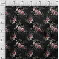 thumbnail image 3 of oneOone Polyester Spandex Black Fabric Florals Quilting Supplies Print Sewing Fabric By The Yard 56 Inch Wide, 3 of 4