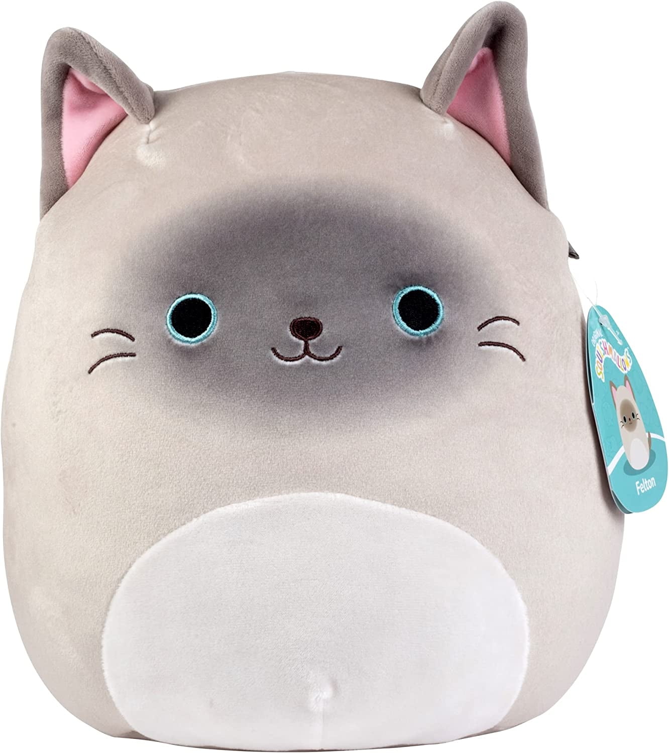 Squishmallows New Squishmallow 10" Felton The Siamese Cat Plush Soft and Squishy Kitty Stuffed
